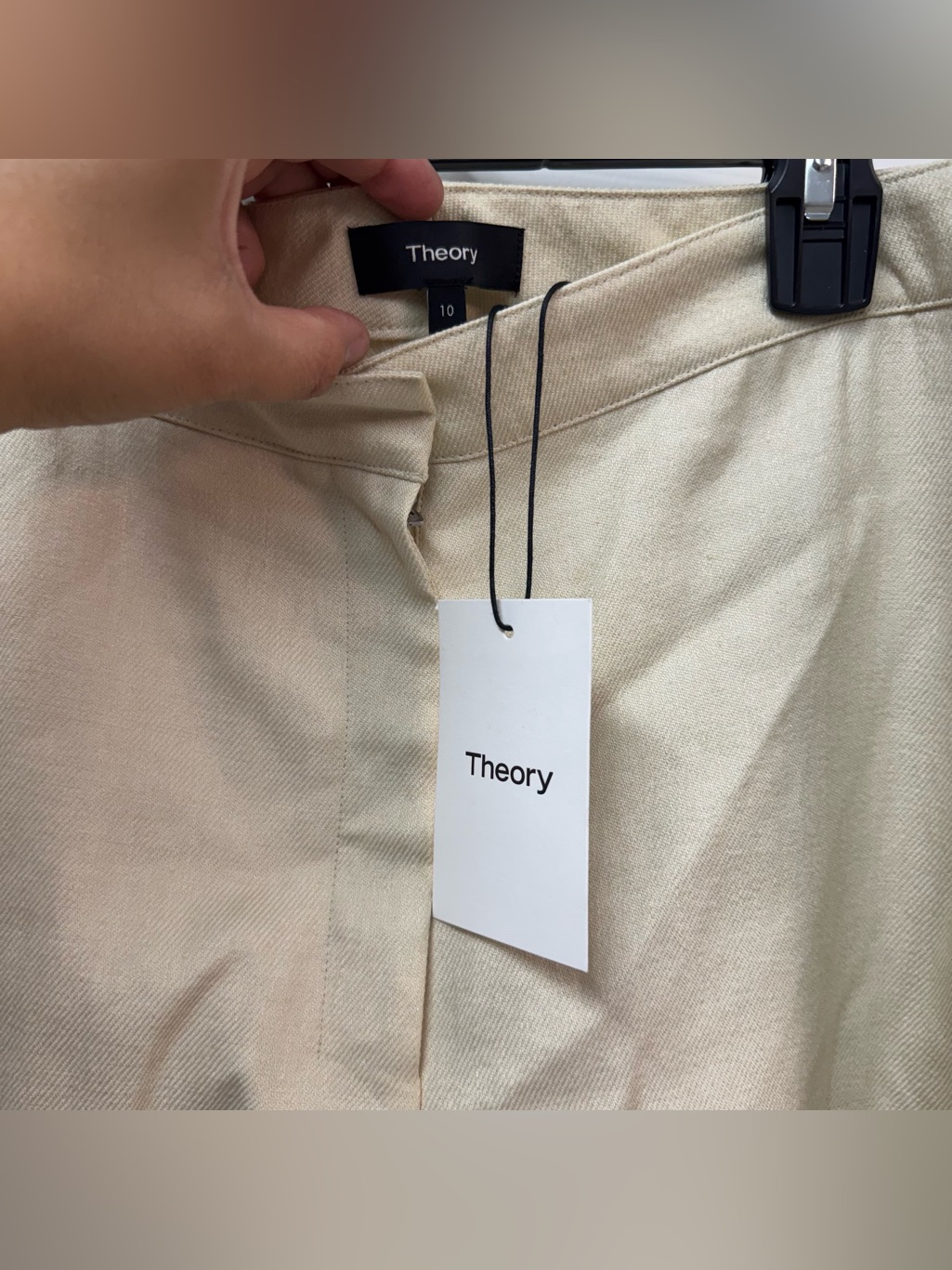 Theory Clean Trouser Luxe Linen